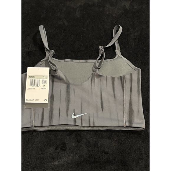 Nike Women’s XS Grey Tie-Dye Training Tank Top w/ Adjustable Straps New With Tag - Picture 4 of 4